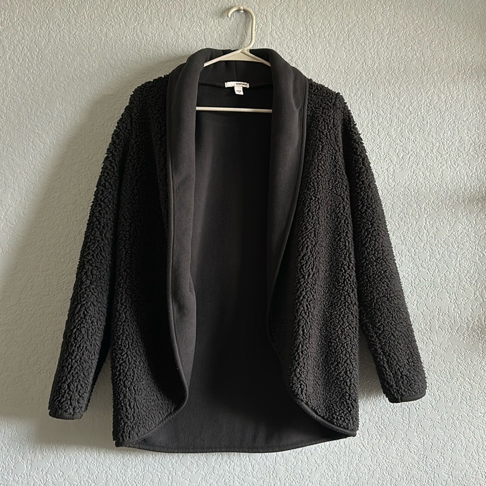 Sonoma Black Fleece Sherpa cardigan